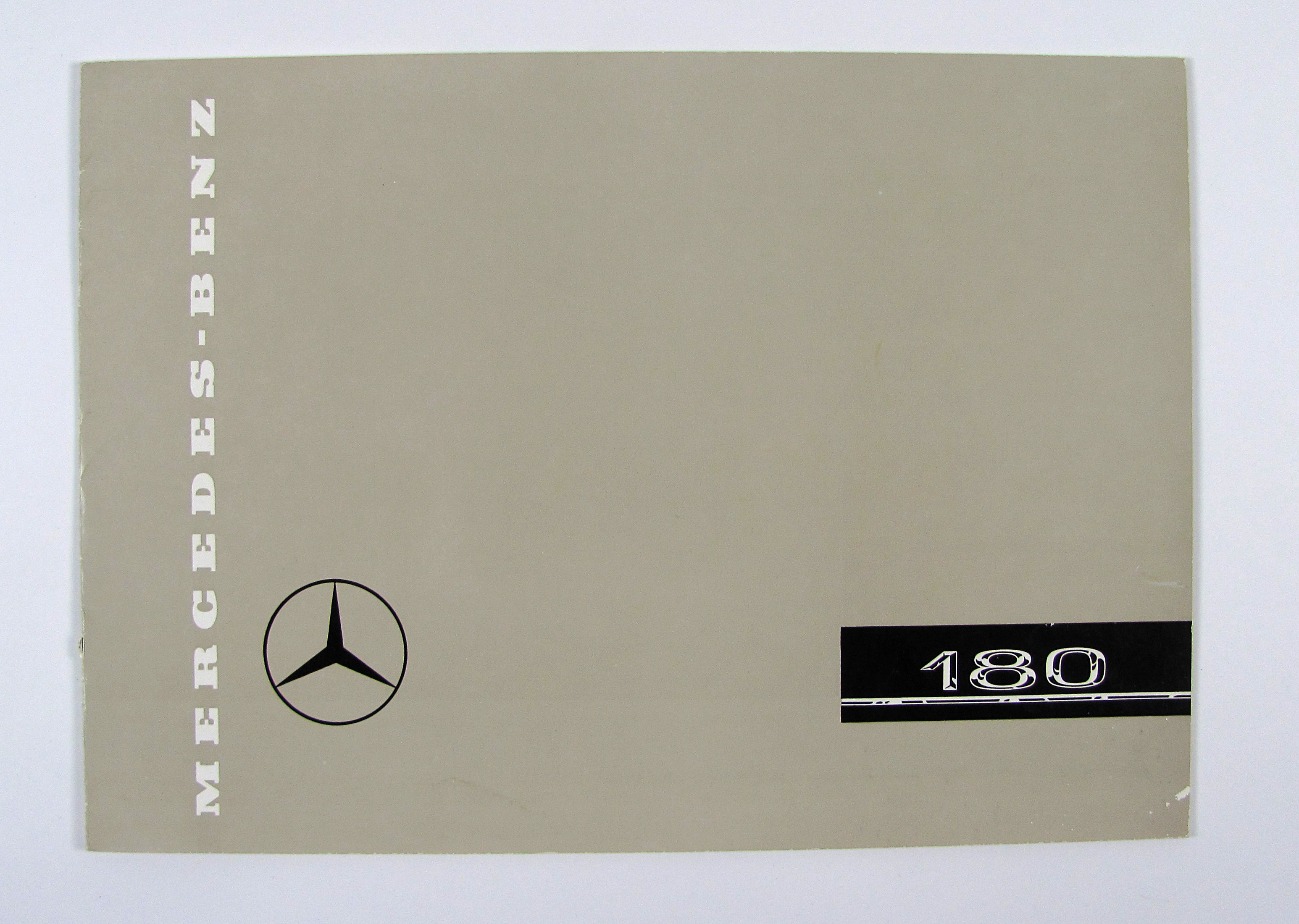 Mercedes-Benz, Typ 180 (W 120). Verkaufsprospekt.