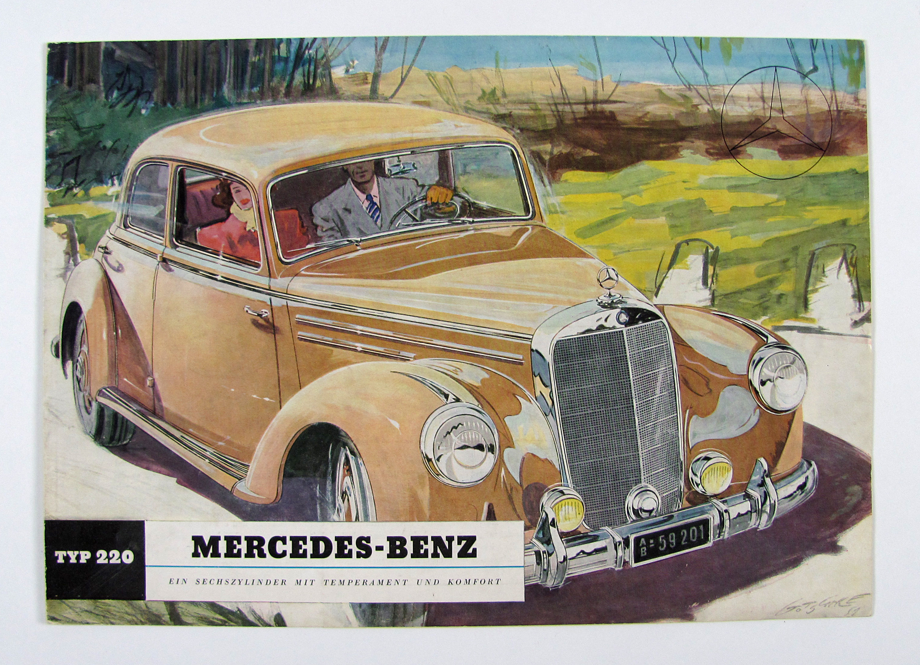 Mercedes-Benz, Typ 220 (W 187). Verkaufsprospekt.