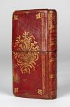 Anonym Non-Book. Steckschuber aus rotem Maroquin.