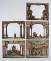 Anonym Perspektivtheater von Martin Engelbrecht, auch Kulissenbild oder Diorama genannt.– Das Urteil Salomons.