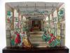 Anonym Perspektivtheater von Martin Engelbrecht, auch Kulissenbild oder Diorama genannt.– Wunderkammer, Naturalienkabinett.
