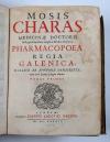 Charas, Moses, Opera tribus tomis distincta. I.: Pharmacopoea Regia Galenica. II.: Pharmacopoea Regia Chymica.  et Chymica. III.: Historiam naturalem animalium, plantarum et mineralium, theriacae andromachi compositionem ingredientium, cum experiments circa viperam.