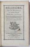 Marmontel, (J.F.), Bélisaire. Nouvelle Edition, revue &amp; corrigée.