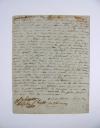 La Borde, Adelaide de Suzanne de Wismes, Eigenhändiger Brief mit eigenh. Unterschrift „Laborde“.