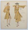Klimt, Margarethe (Hrsg.), Modelle und Modellideen. Mappe I: Gesellschaftskleider 1936-37. Mappe II: Sommerliche Sportkleidung 1938. Veröffentlicht vom Modeamt der Stadt Frankfurt.
